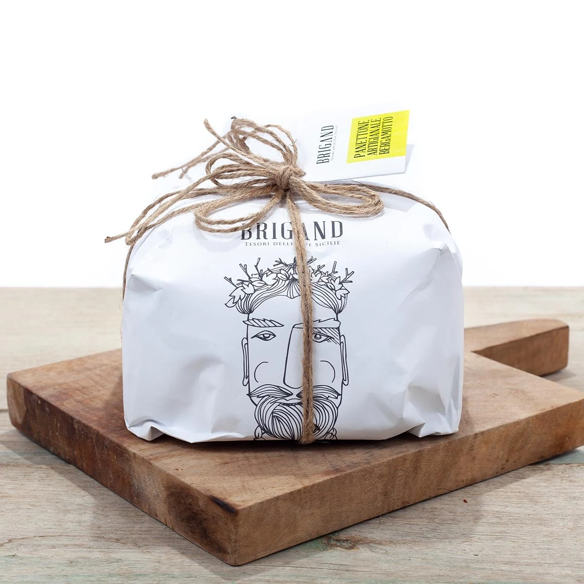 Confezione originale del Panettone Brigand al Bergamotto
